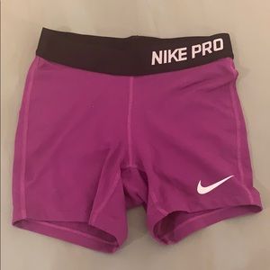 Nike pro spandex shorts